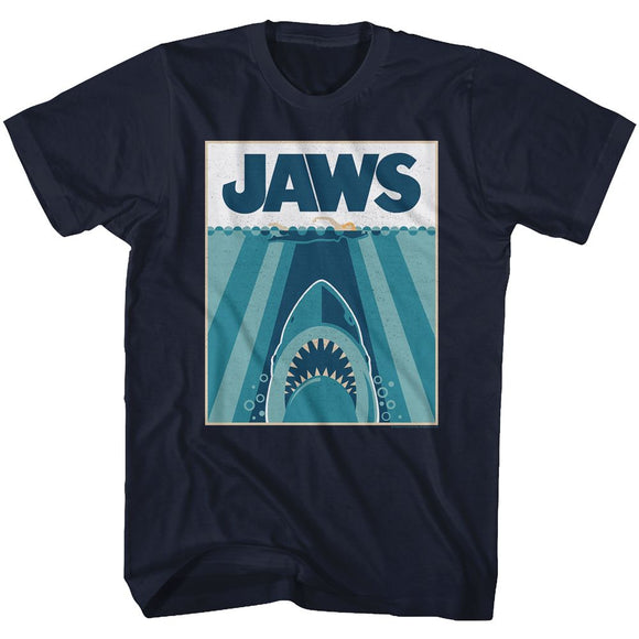 Jaws-Jaw5441-Navy Adult S/S T-Shirt - Navy