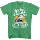 Jaws-Wicked Shaaahk-Kelly Heather Adult S/S T-Shirt - Kelly Heather