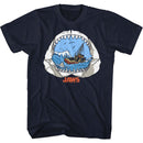 Jaws-Jaw View-Navy Adult S/S T-Shirt - Navy