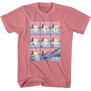 Jaws Pastel Comic Strip Mauvelous Adult T-Shirt
