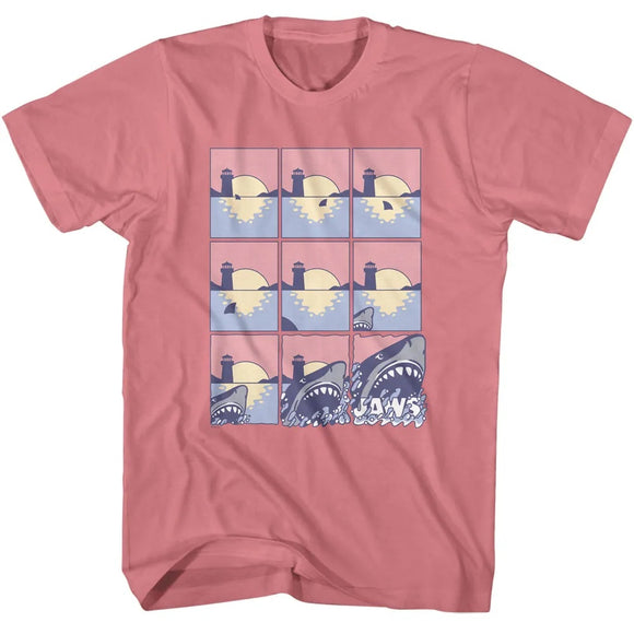 Jaws Pastel Comic Strip Mauvelous Adult T-Shirt