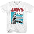 Jaws-Panels-White Adult S/S T-Shirt - White