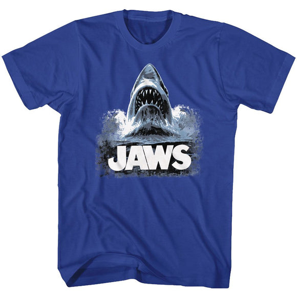 Jaws-Jawswater-Royal Adult S/S T-Shirt - Royal