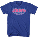 Jaws-Beach Closed-Royal Adult S/S T-Shirt - Royal