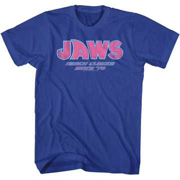 Jaws-Beach Closed-Royal Adult S/S T-Shirt - Royal