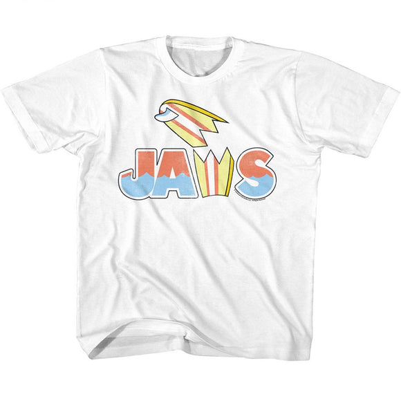 Jaws-Jaws Broken Surfboard-White Youth S/S T-Shirt (7-8) - White