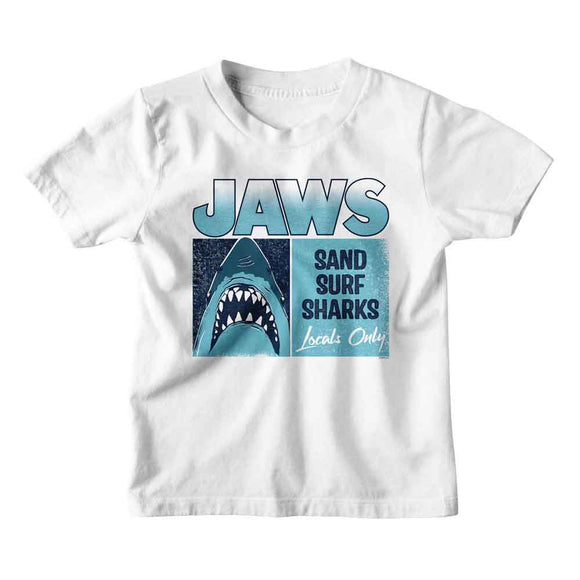 Jaws-Jaws Locals Only-White Toddler S/S T-Shirt-2T - White