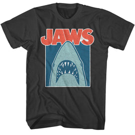 Jaws-Jaws Minimal-Smoke Adult S/S T-Shirt - Smoke