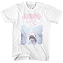 Jaws-Jaws Faded Kanji-White Adult S/S T-Shirt - White