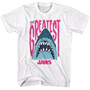 Jaws-Jaws The Greatest-White Adult S/S T-Shirt - White