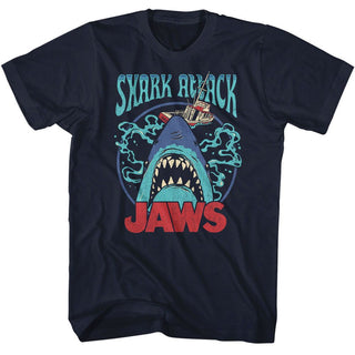 Jaws Jaws Swirly Water Adult T-Shirts