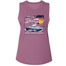 Jaws-Jaws Amity Island Regatta-Shiraz Ladies Muscle Tank-S - Shiraz