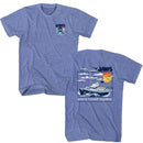 Jaws-Jaws Amity Island Regatta-Light Blue Heather Adult S/S T-Shirt ***F&B***-S - Light Blue Heather