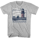 Jaws-Jaws Orca Deep Sea Charters-Gray Heather Adult S/S T-Shirt - Gray Heather