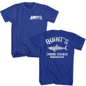 Jaws Jaws Quints Front And Back Adult T-Shirts