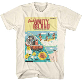 Jaws-Jaws Amity Tourism Poster-Natural Adult S/S T-Shirt - Natural
