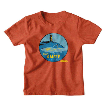 Jaws-Jaws Visit Amity-Vintage Orange Toddler S/S T-Shirt-2T - Vintage Orange