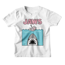 Jaws-Jaws Kawaii Jaws Swim-White Toddler S/S T-Shirt-2T - White