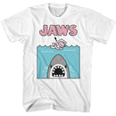 Jaws-Jaws Kawaii Jaws Swim-White Adult S/S T-Shirt - White