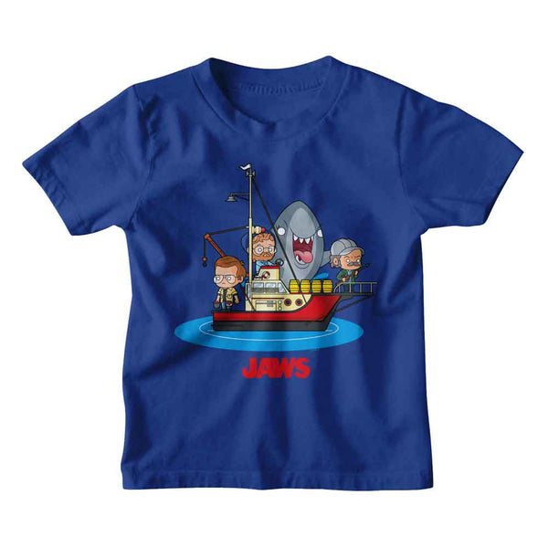Jaws Kawaii Jaws Boat - Royal Toddler T-Shirt