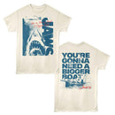 Jaws-Jaws Two Tone F B-Natural Adult S/S T-Shirt ***F&B***-S - Natural