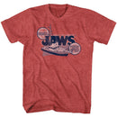 Jaws-Orca 79-Red Heather Adult S/S T-Shirt - Red Heather