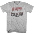 Jaws-Shark Line-Gray Heather Adult S/S T-Shirt - Gray Heather