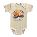 Jaws-Amity Surfing-Natural Infant S/S Bodysuit-12M - Natural