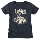 James Brown-James Brown Monochrome Revue-Navy Heather Ladies S/S T-Shirt - Navy Heather