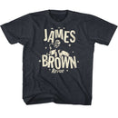 James Brown-James Brown Monochrome Revue-Navy Heather Youth S/S T-Shirt (7-8) - Navy Heather