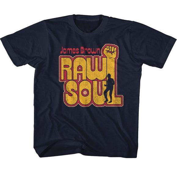 James Brown-James Brown Raw Soul-Navy Toddler S/S T-Shirt-3T - Navy