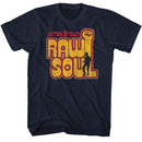 James Brown-James Brown Raw Soul-Navy Adult S/S T-Shirt - Navy