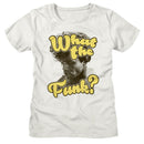 James Brown-James Brown What The Funk-Vintage White Ladies S/S T-Shirt - Vintage White