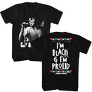 James Brown-James Brown Black And Proud-Black Adult S/S T-Shirt ***F&B*** S - Black