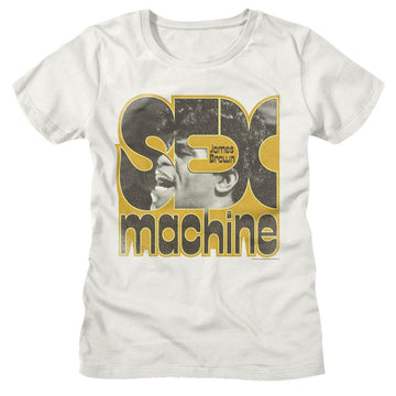 James Brown-James Brown Sex Machine-Vintage White Ladies S/S T-Shirt - Vintage White