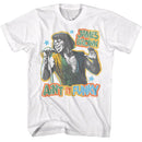 James Brown-James Brown Funky-White Adult S/S T-Shirt - White