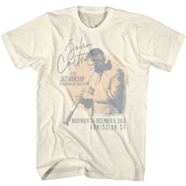 John Coltrane-John Coltrane At The Jazz Workshop-Natural Adult S/S T-Shirt - Natural