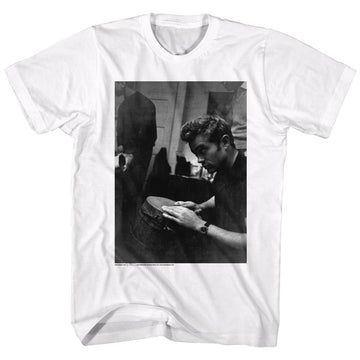 James Dean-Bongo Bongo-White Adult S/S T-Shirt - White