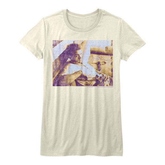 James Dean-Dean-Vintage White Ladies S/S T-Shirt - Vintage White