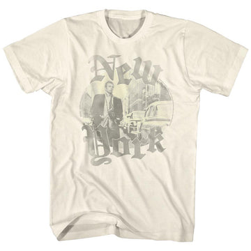 James Dean-Faded-Natural Adult S/S T-Shirt - Natural