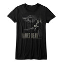 James Dean-Camera-Black Ladies S/S T-Shirt - Black