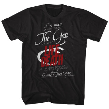 James Dean-Life&Death-Black Adult S/S T-Shirt - Black
