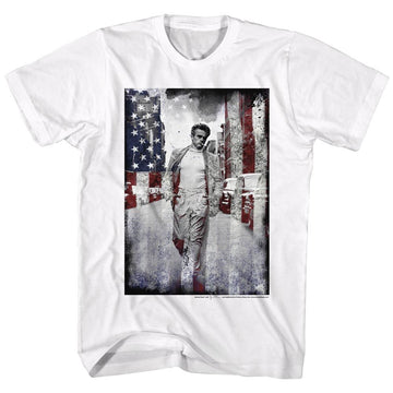 James Dean-American-White Adult S/S T-Shirt - White