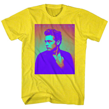 James Dean-Jj-Yellow Adult S/S T-Shirt - Yellow