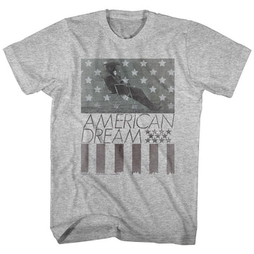 James Dean-Woo American Dream-Gray Heather Adult S/S T-Shirt - Gray Heather