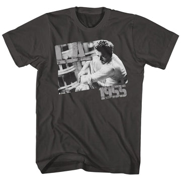 James Dean-TV James-Black Adult S/S T-Shirt - Black