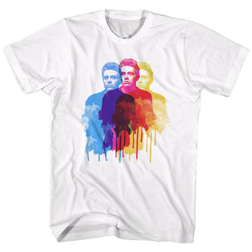 James Dean-Color Ghost-White Adult S/S T-Shirt - White
