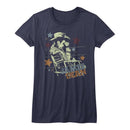 James Dean-Cowboy-Navy Ladies S/S T-Shirt - Navy