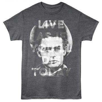 James Dean-Thanks Jim-Heather Charcoal Adult S/S T-Shirt - Heather Charcoal