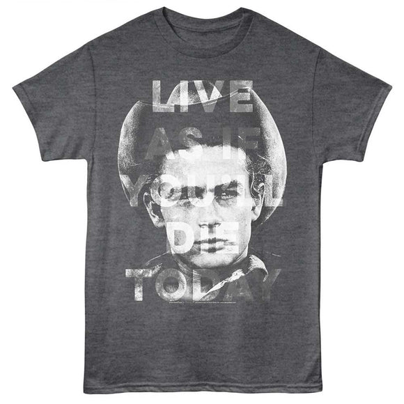 James Dean-Thanks Jim-Heather Charcoal Adult S/S T-Shirt - Heather Charcoal